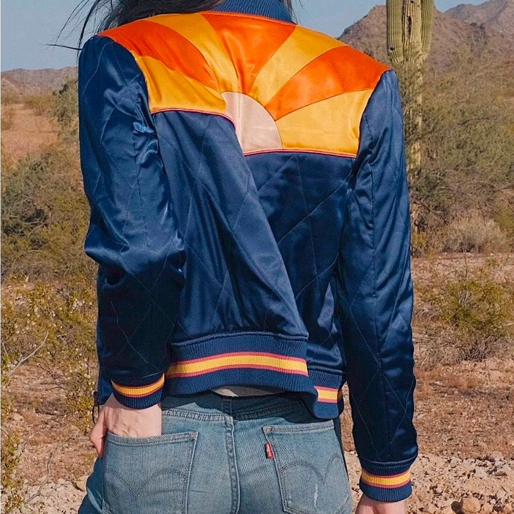 Navy Rising Sun Bomber Jacket